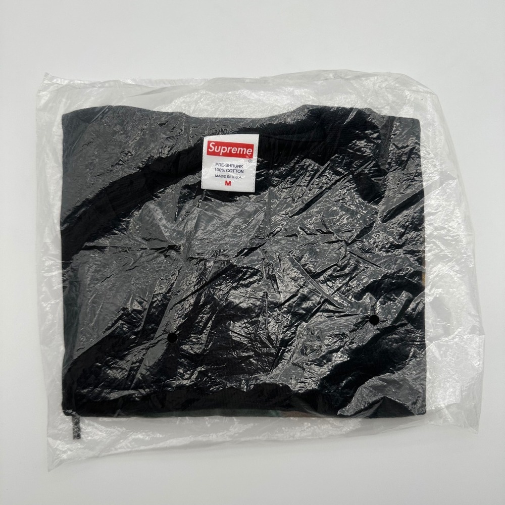 Supreme Mens Black Leda and the Swan Graphic T-Shirt Medium